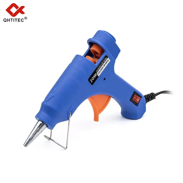 JCD 20W Hot Melt Glue Gun DIY Mini Household Industrial Guns Heat Temperature Electric Repair Tool with 20Pcs 7mm Glue Sticks